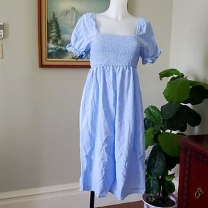 New! Light blue Bohemian dress